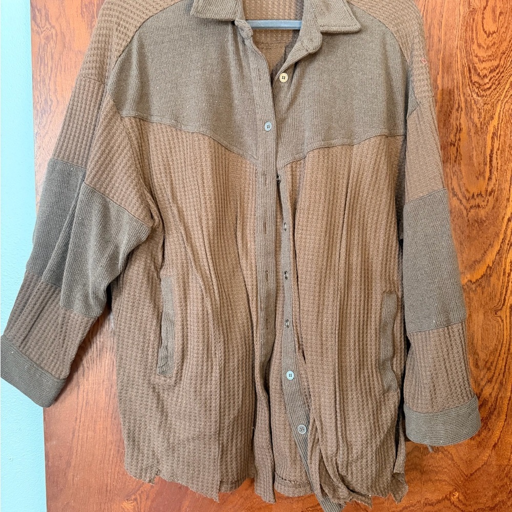 Listicle Chocolate Knit Jacket